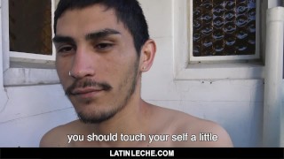 LatinLeche – Cute straight latin guy stopped on the street and paid to suck